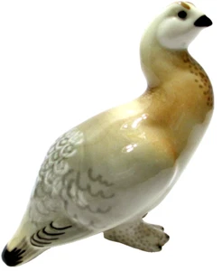Vintage Lomonosov Porcelain Partridge Grouse Bird Figurine USSR 5 1/2" Tall - Picture 1 of 5