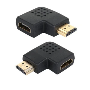 90 Degree Left Right Angle Male to Female Adapter Cable Connector HDMI HDTV - Picture 1 of 5