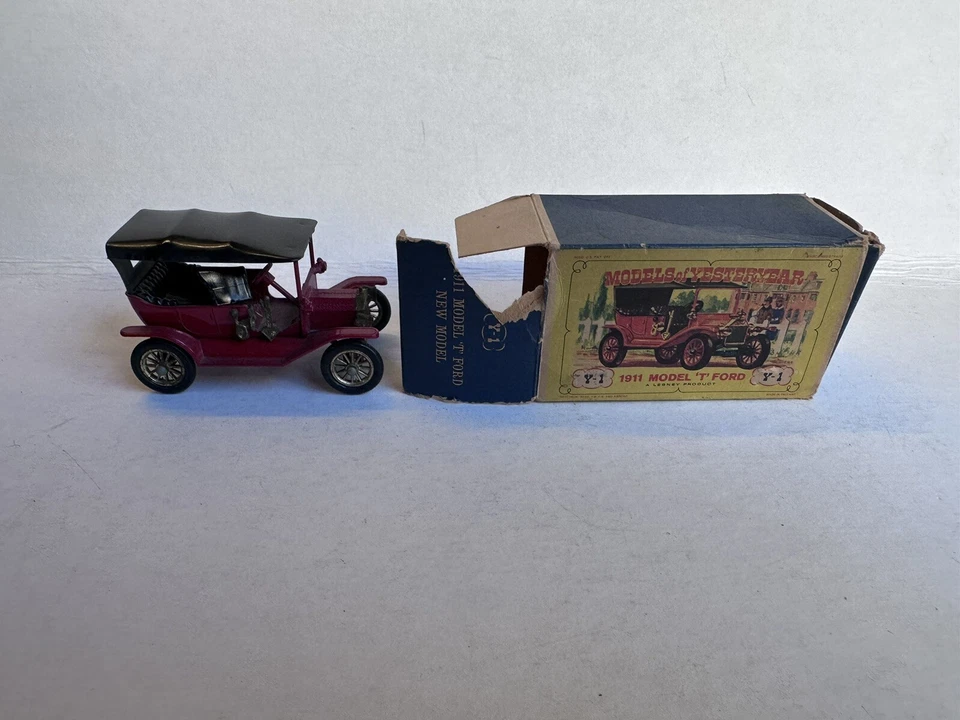 Vintage LESNEY Matchbox : Y-1  1911 MODEL 'T' FORD  in Original Box, See Photos! - Image 1 of 4