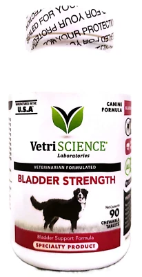 VetriScience Laboratories Tableta Fuerza Vejiga para Perros, 90 Comprimidos Masticables Foto 1 de 4