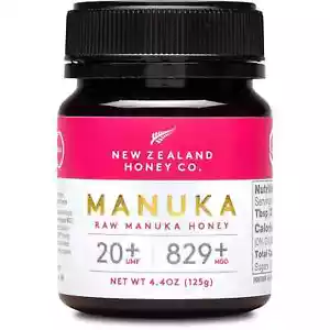 New Zealand Honey Co. Miel de Manuka Cruda UMF 20+ | MGO 829+, Certificado UMF / 4,4 OZ - Imagen 1 de 5