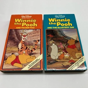 Lot of 2 -1990’s Winnie the Pooh VHS Tapes - Picture 1 of 8