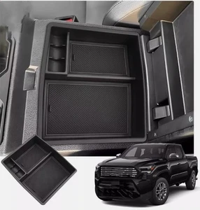 For 2024 Toyota Tacoma Car Center Armrest Storage Tray Organizer Box Cover Parts - Picture 1 of 5