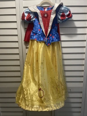 Vestido Disfraz Disney Blancanieves para Niños 7/8 Mediano De Lujo Diseñador Princesa Foto 1 de 4