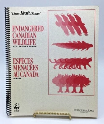 Kraft Dinner Endangered Canadian Wildlife Collector's Album-WWF-Complete w Cards - Image 1 of 4