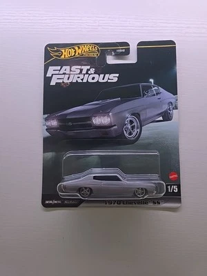 Chevrolet Chevelle SS 1970 Hot Wheels Premium gris diecast sellado usado casi nuevo estado Foto 1 de 4