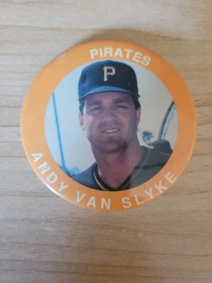 Vintage Pittsburgh Pirates Andy Van Slyke Button - Image 1 of 2