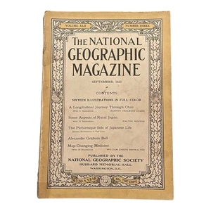 National Geographic September 1922 Issue - Volume XLII Number Three (NG7) - Imagen 1 de 8