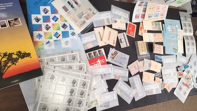 CANADA LOT OF  FULL MINT STAMP BOOKLETS and loads of face, 1992 Year Set  (E125 - Image 1 of 4