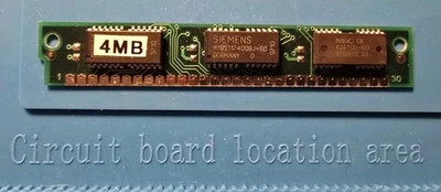 4MB 30-Pin SIMM RAM (SIEMENS, HYB5117400BJ-60 FPM 60ns, Parity) – Tested - Image 1 of 2