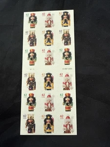 Scott #4368-71 Holiday Nutcrackers ATM Booklet Pane of 18 42¢ Stamps (2008) - Picture 1 of 3