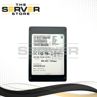 Netapp 960GB SAS 12Gbps MU SFF 2.5" SSD MZ-ILS800B Samsung PM1635a SP-371A X371A - Image 1 of 2