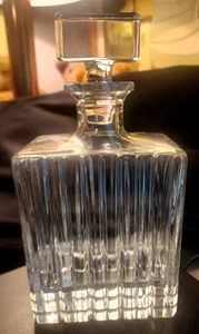 Contemporary Design SLOVAKIA Lead CRYSTAL  DECANTER 10” Tall - Picture 1 of 5