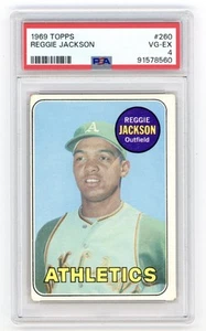 1969 Topps #260 Reggie Jackson Rookie RC PSA 4 Athletics HOF - Picture 1 of 2