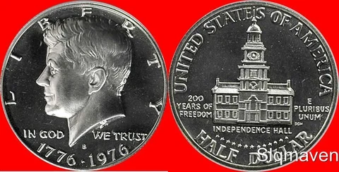 1976 S Clad Kennedy Half Dollar Deep Cameo Gem Proof Cover
