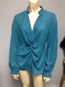 Blusa Chadwicks Talla 10 Top Azul Poliéster Spandex - Imagen 1 de 8