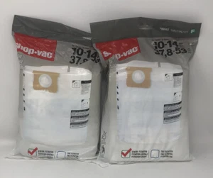 Shop-Vac Type F #90662 Filter Bag Medium 10-14 Gallon 3 Pack (Lot Of 2) New - Picture 1 of 3