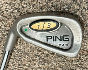Ping i3 Blade Green Dot Single 6 Iron Only / Cushin Steel Shaft / Left Handed - Picture 1 of 8