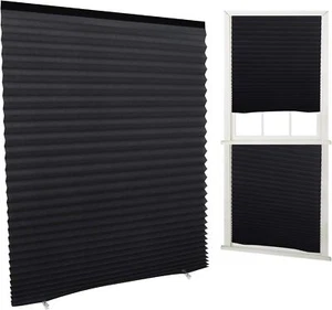 Temporary Blackout Blinds,180 * 90 cm Stick on Curtains Blackout Blinds No Drill - Picture 1 of 10