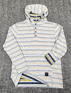 Vissla Hoodie Boys XL Box Reverse Hooded Henley Surfer Skater Kangaroo Baja Y2K - Picture 1 of 21