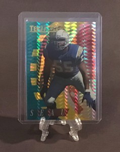 1995 EDGE TekTECH PRISM Junior Seau HOF INSERT San Diego Chargers / USC SP