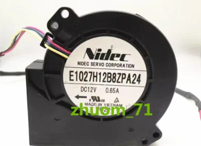 1PC Nidec E1027H12B8ZPA24 DC12V 0.65A 9727 Turbine cooling fan - Image 1 of 3