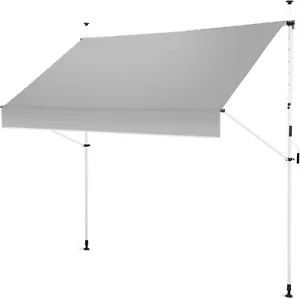 Gartenfreude Klemmmarkise 250 x 120 Sonnenschutz Balkonmarkise Campingmarkise - Bild 1 von 9