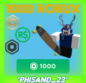 CHEAPEST) ROBLOX: 1000 ROBUX R$ (TAX COVERED) QUICK DELIVERY