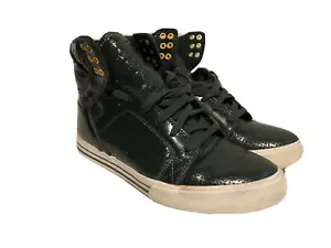 SUPRA NS SKYTOP Patent Green White Yellow MEN 6 / WOMEN 8 Hi Top SHOES VERY RARE - Picture 1 of 6