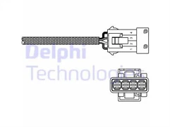 New Delphi ES20230-12B1 Lambda Sensor fits Citroen, Peugeot - Image 1 of 1