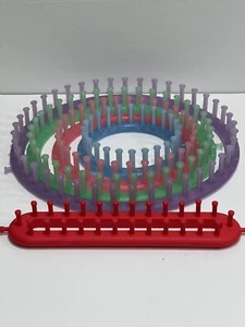 Lotto di telai per maglieria in plastica artigianato artistico filo di filato - Foto 1 di 5