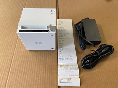 Epson TM-M30II Bluetooth, Ethernet & USB Thermal POS Receipt Printer M362B White - Image 1 of 4