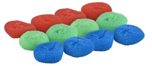 Superio Nylon Scouring Pads - 12 Pack, 4-Green, 4-Red, and 4-Blue - Picture 1 of 1