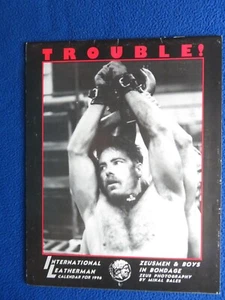TROUBLE INTERNATIONAL LEATHERMAN  1996 CALENDAR  ZEUSMEN TIED UP  VERY RARE - Picture 1 of 1