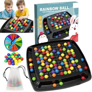 Intellectual Chessboard Dual Duel Game , Fun Table Top Strategy Colored Marbles - Picture 1 of 11