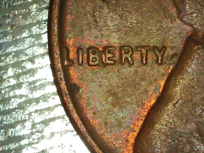1955-D Lincoln Wheat Penny "BIE penny" Die chip Overtruck 3.14g Gem Rare coin 1c - Image 1 of 4