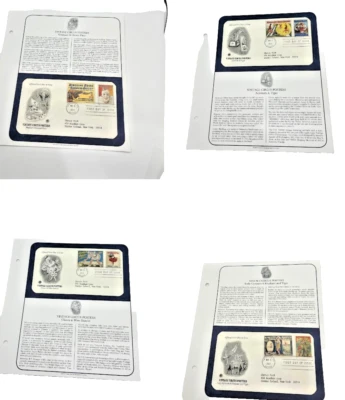 Circus Series: 4 FDC First Day of Issue Envelopes / Stamps w/ Card - Image 1 of 4