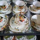 Lovely Meito Hand Painted And Gilded 17 Piece Teaset
