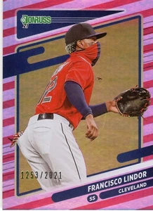 ⚾2021 Donruss Francisco Lindor Red Candy Cane Holo Variation 1253/2021 #139⚾ - Bild 1 von 1