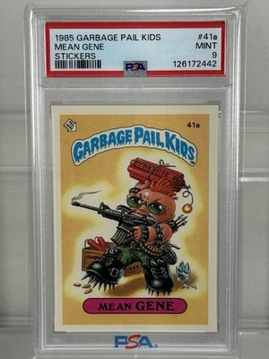 1985 Garbage Pail Kids Series 1 MEAN GENE PSA 9 Original Series GPK OS1 - Image 1 of 2