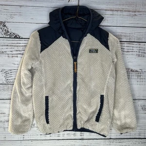 LL Bean Reversible Mountain Bound Fleece Quilted Jacket Primaloft Boys Small - Picture 1 of 10