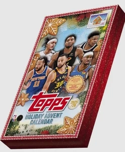2025/26 Topps Holiday Advent Calendar Box NBA Basketball Calendario Natale - Foto 1 di 1