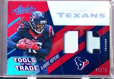 2017 Absolute DeAndre Hopkins /25 JSY #32 Texans Tools of the Trade Double Prime - Image 1 of 2