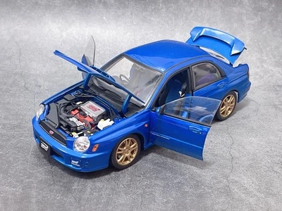 AUTOart 1/18 Subaru New Age Impreza WRX STI GDB Blue Model Car - Image 1 of 4