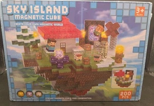 Sky Island 200PCS Magnetic Blocks Building Toys Set, Light Up Magnet Cubes. - Picture 1 of 8