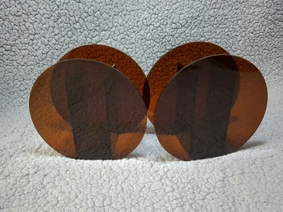 Moderno juego de 2 jarrones de acrílico/escritorio marrón Siena Foto 1 de 4