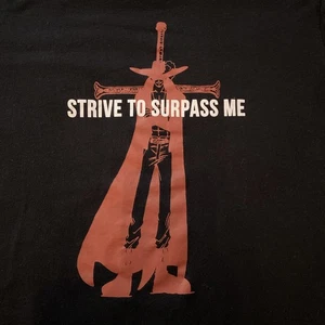 Uniqlo One Piece Dracule Mihawk Strive to Surpass Me Graphic Tee T-Shirt Gr. L - Bild 1 von 8