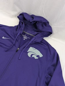 Nike Kansas K State Wildcats Reißverschluss Hoodie Sweatshirt lila Therma Herren Large - Bild 1 von 8
