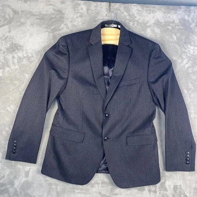 DKNY Hombres 40S Carbón Rayas Mezcla Lana Traje Chaqueta Blazer Foto 1 de 4