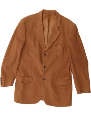 PIERRE CARDIN Mens 3 Button Blazer Jacket UK 40 Large Brown Wool GL19 - Image 1 of 4